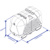 Transportbox för dragkroken TowBox V2 Dog grå